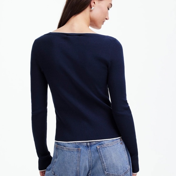 Madewell The Signature Knit Scoopneck Cardigan - Picture 2 of 5